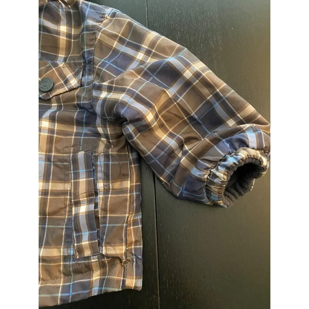 OshKosh B'Gosh Reversible All-Season Jacket Toddler‎ 12mth Plaid/Fleece Full-Zip